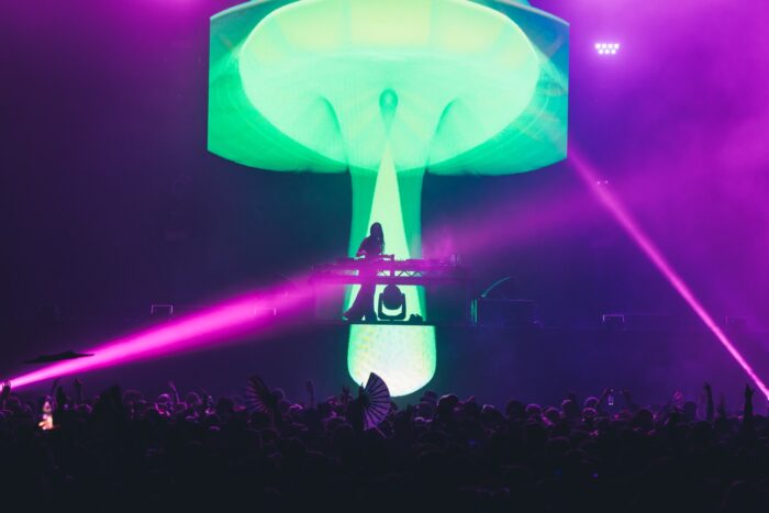 The mesmerizing visuals during the opening acts were perfect for the LSDREA-loving crowd. Photo credit: Brez Media