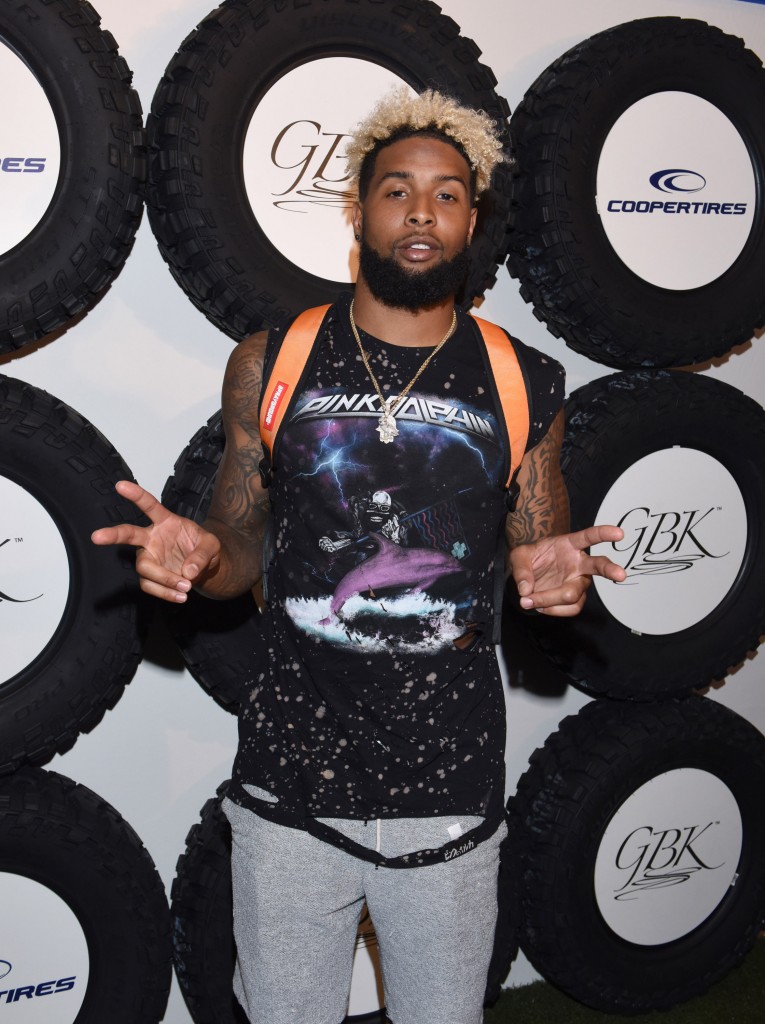 LOS ANGELES, CA - JULY 12: Odell Beckham Jr. attends Cooper & GBK's 2016 Pre-ESPY Celebrity Lounge & Poker Tournament at The Line Hotel on July 12, 2016 in Los Angeles, California. (Photo by Vivien Killilea/Getty Images for GBK Productions )