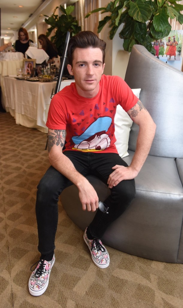 Actor Drake Bell shows off his rocker side at Debbie Durkin's EcoLuxe Lounge.