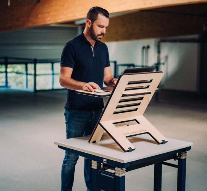 Man at Standing Desk