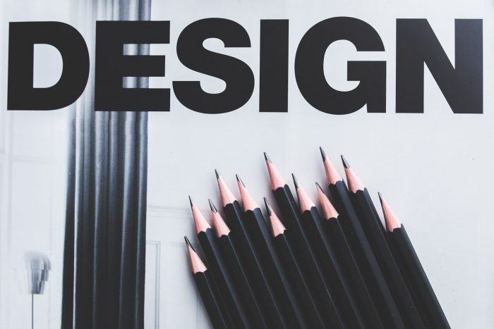 Branding design with pencils