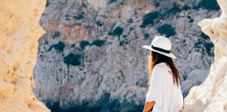 Woman taking in beautiful view