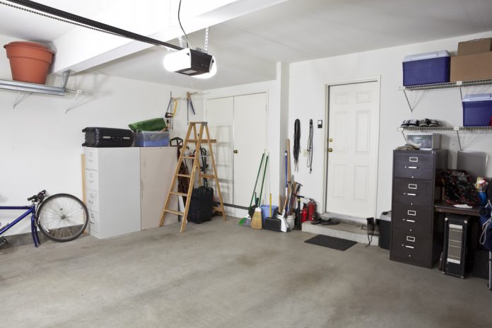 Clean empty swept interior of garage