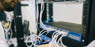 Person engaging in IT work