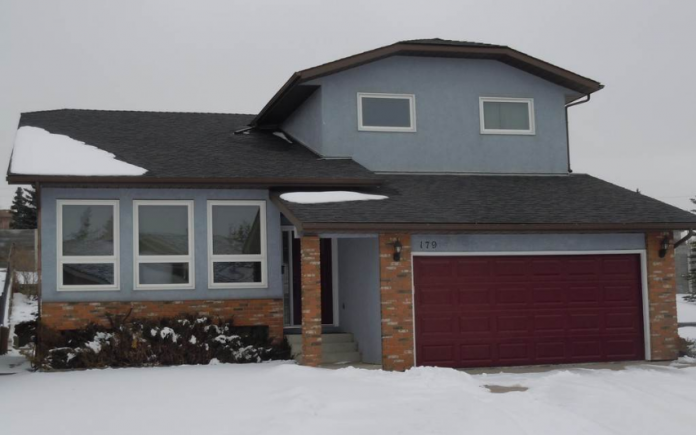 House in snow