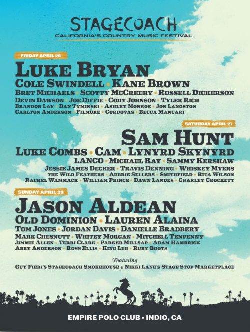 Stagecoach Lineup