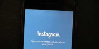 Instagram on phone