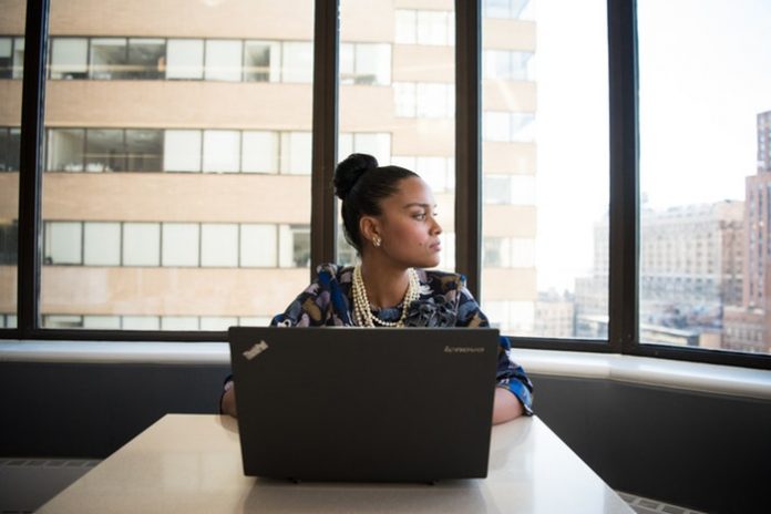 Woman working