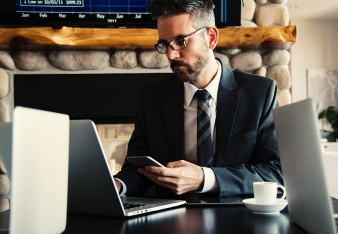 Businessman working