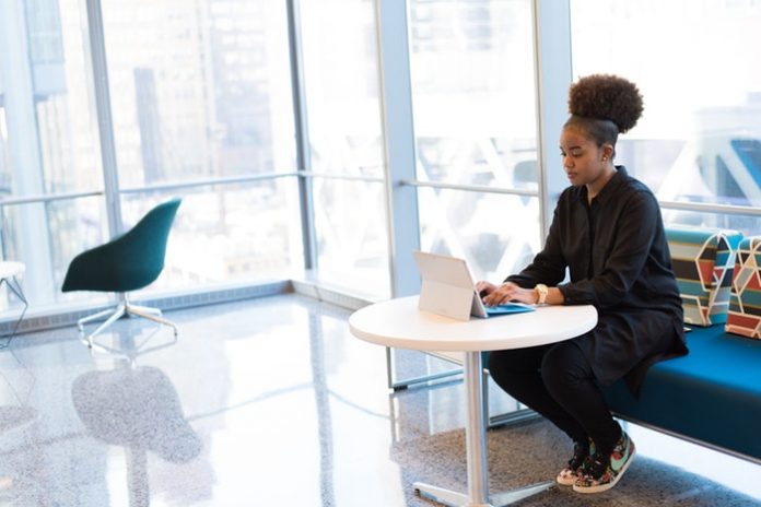 Woman working