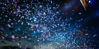 Confetti at event