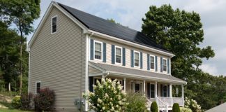 solar panels on house