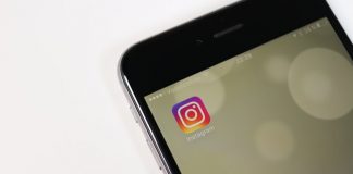 Instagram on phone