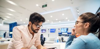 People in Phone Store