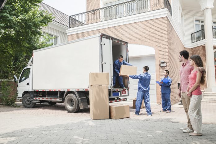 Moving company helping people move