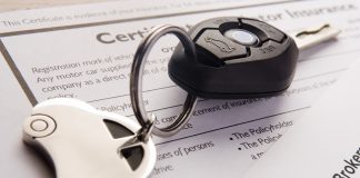 Car Keys On Insurance Documents