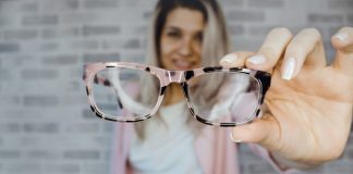 Woman with glasses