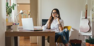 Woman in an office