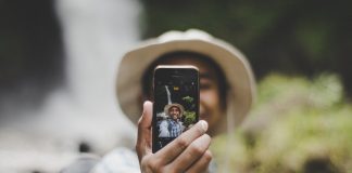 Person Taking a Selfie