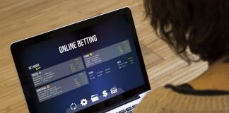 Woman betting online