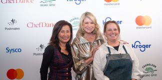 ChefDance Founder Mimi Kim with Martha Stewart and Michelin Chef Melissa Perello. Martha Stewart was honored with the ChefDance Legend Award and a special dinner was prepared by Melissa Perello. Photo credit: Marco Sagliocco / Getty Images