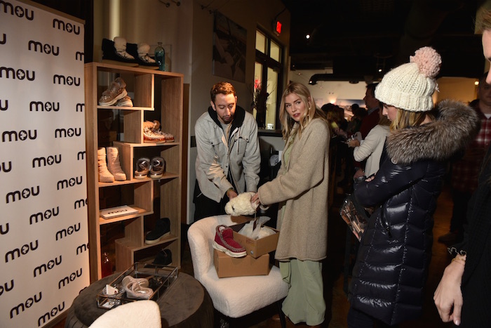 Sienna Miller with mou boots