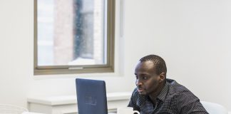 Man Working on Laptop