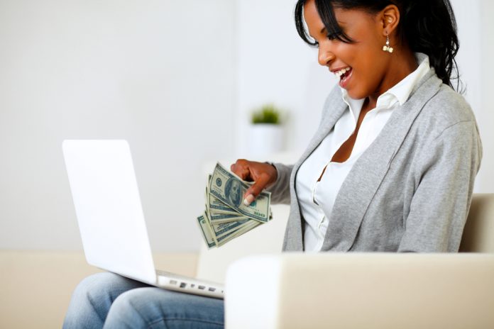 Woman Making Money from Home