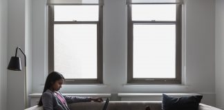 Woman Working from Home