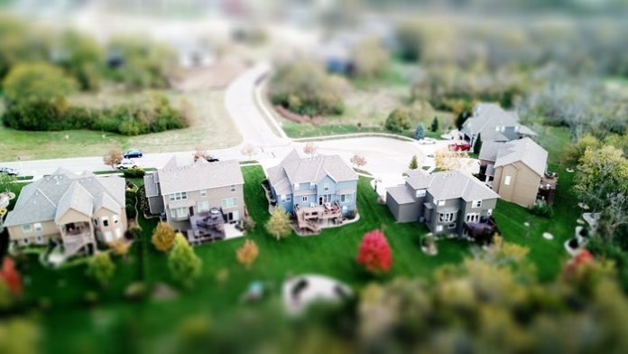 Aerial View of Neighborhood