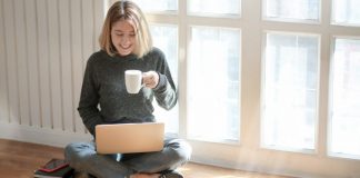 Woman Working at Home