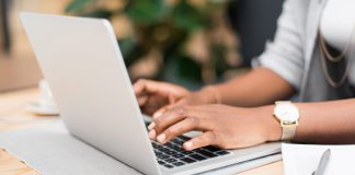 Businesswoman Working from Home