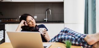 Woman Working from Home