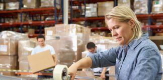 Workers In Distribution Warehouse