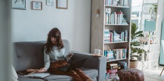 Woman Working from Home