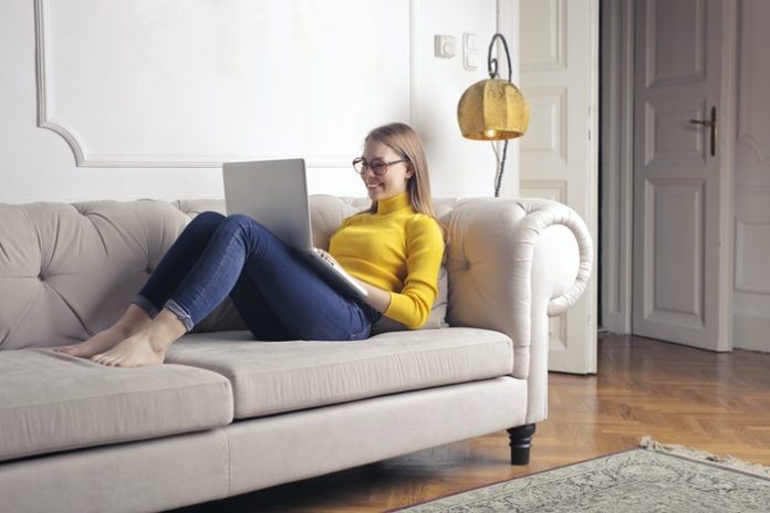 Woman Working at Home