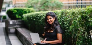 Woman on laptop