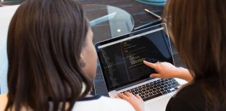 Women Learning Coding