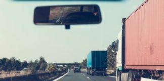 Trucks on a Road