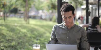 Businessman Working on Mac