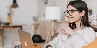 Woman Working from Home