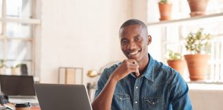 Businessman Working from Home