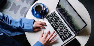 Person Working on Laptop