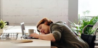 Sleeping Businesswoman