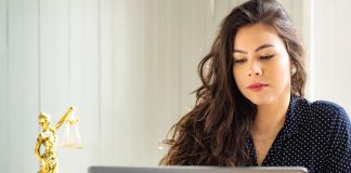 Woman on Computer