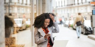 Happy Woman on Laptop