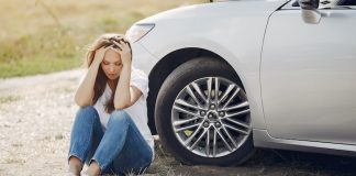 Woman in Car Accident