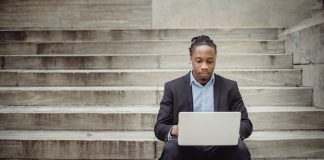 Man Working Remotely