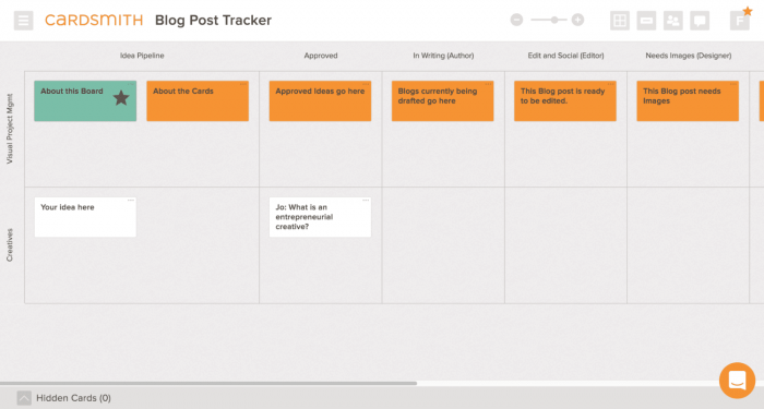 CARDSMITH Blog Post Tracker