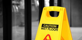 Wet floor sign